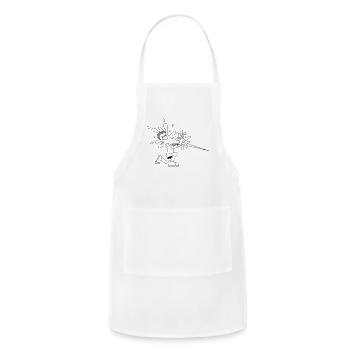 Leak Man - Adjustable Apron - white - Front - Julia (174cm)