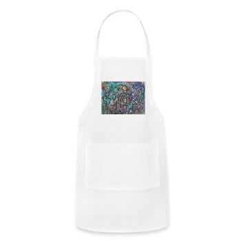 Starseed Vortex - Adjustable Apron - white - Front - Julia (174cm)