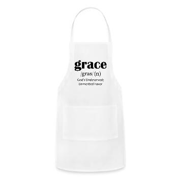 Grace - Adjustable Apron - white - Front - Julia (174cm)