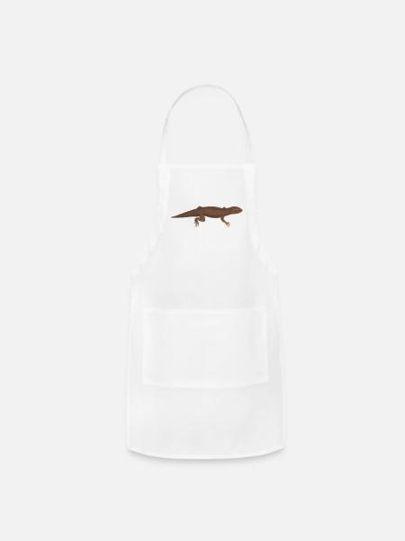 Reptile biodiversity Brown Lizard - Adjustable Apron - white