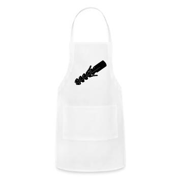 Plug wall plug for screw - Adjustable Apron - white - Front - Julia (174cm)