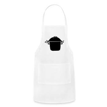 Boiling soup pot - Adjustable Apron - white - Front - Julia (174cm)