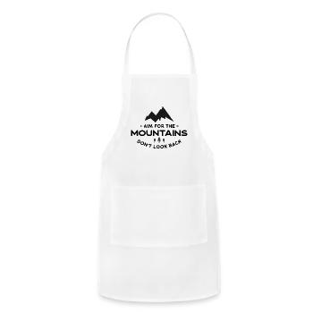 Aim for the Mountains - Adjustable Apron - white - Front - Julia (174cm)