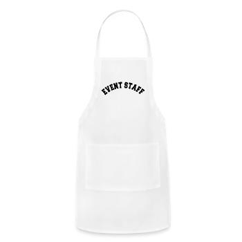 Event Staff b - Adjustable Apron - white - Front - Julia (174cm)