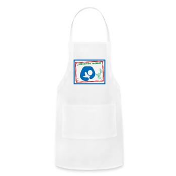 NURSES YOU ROCK - Adjustable Apron - white - Front - Julia (174cm)