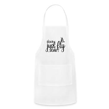 Dont just fly soar png, Butterfly png - Adjustable Apron - white - Front - Julia (174cm)