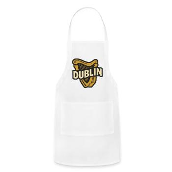 Dublin Harp Icon - Adjustable Apron - white - Front - Julia (174cm)