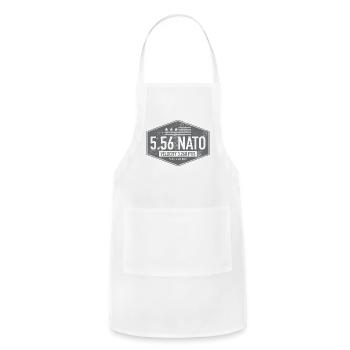 556 NATO Gray - Adjustable Apron - white - Front - Julia (174cm)