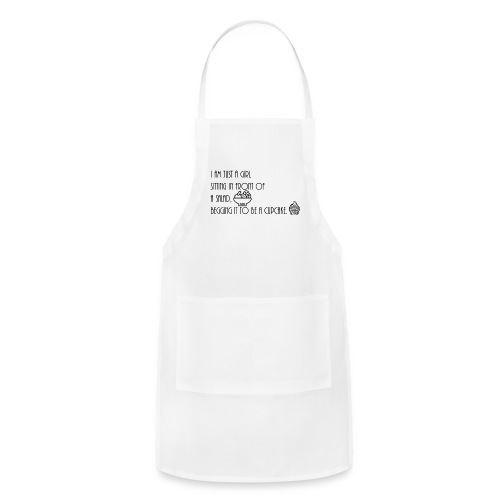 sitting in front of a salad - Adjustable Apron