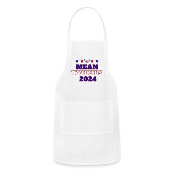 Mean Tweets 2024 10 - Adjustable Apron - white - Front - Julia (174cm)