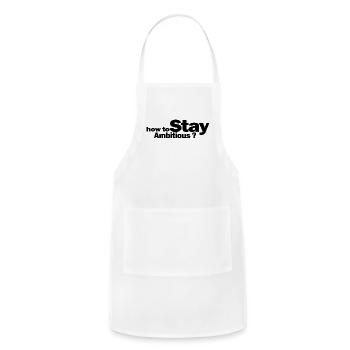 How to Stay Ambitious 1A - Adjustable Apron - white - Front - Julia (174cm)
