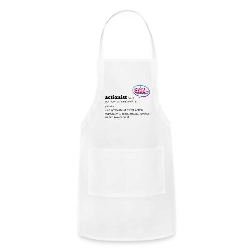 Actionist in Black ink - Adjustable Apron