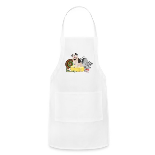 Sykes and Weapons - white - Adjustable Apron