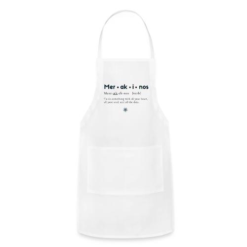 Merakinos definition with logo - Adjustable Apron