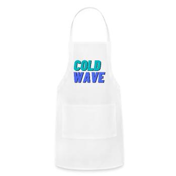 cold wave - Adjustable Apron - white - Front - Julia (174cm)