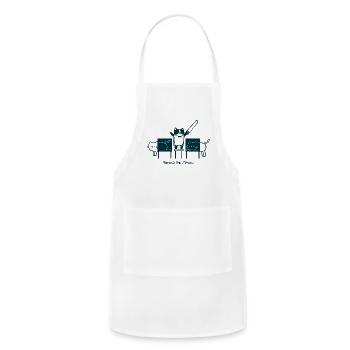 Cats Behind The Magic - Adjustable Apron - white - Front - Julia (174cm)