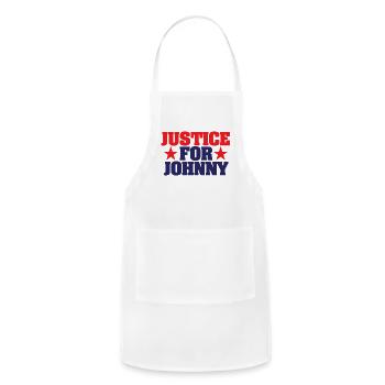 Justice For Johnny - Adjustable Apron - white - Front - Julia (174cm)