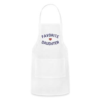 Favorite Daughter Heart Distressed Faded - Adjustable Apron - white - Front - Julia (174cm)