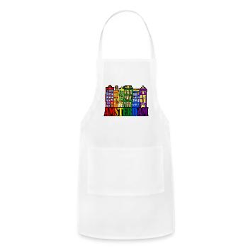 Amsterdam - Adjustable Apron - white - Front - Julia (174cm)
