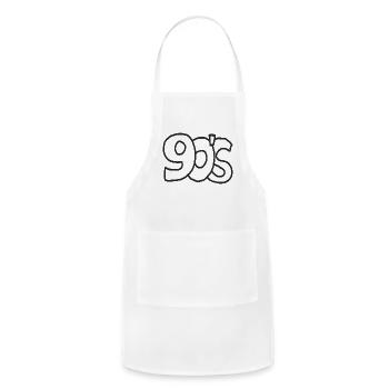 90's - Adjustable Apron - white - Front - Julia (174cm)