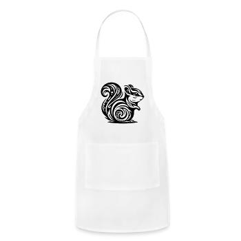 Tribal Chipmunk - Adjustable Apron - white - Front - Julia (174cm)
