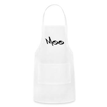 Moo tag - Adjustable Apron - white - Front - Julia (174cm)