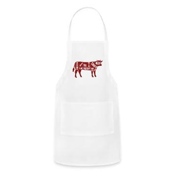 Cuts of Beef - Adjustable Apron - white - Front - Julia (174cm)