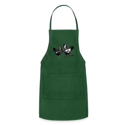 Vintage Rooster and Hen - farm style - Adjustable Apron