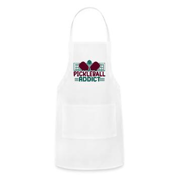 Pickleball Addict - Adjustable Apron - white - Front - Julia (174cm)