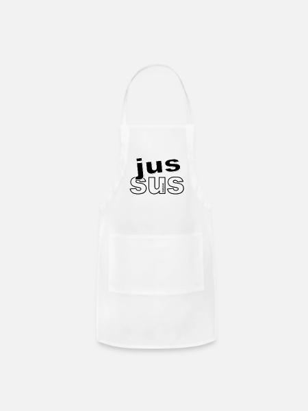 JusSus bw - Adjustable Apron - white