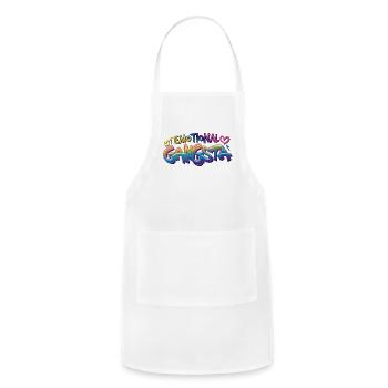 Emotional Gangsta - Adjustable Apron - white - Front - Julia (174cm)
