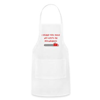 No Limits Or Boundaries Chainsaw - Adjustable Apron - white - Front - Julia (174cm)
