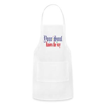 Your soul knows the way - Adjustable Apron - white - Front - Julia (174cm)