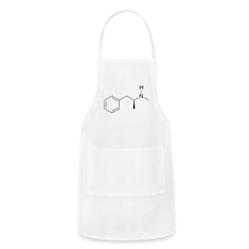 Methylamphetamine - Adjustable Apron - white - Front - Julia (174cm)