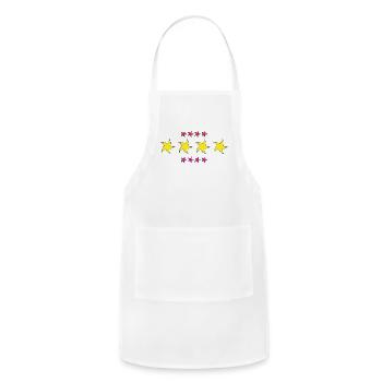 Shape Stars - Adjustable Apron - white - Front - Julia (174cm)