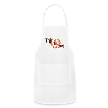 This Fall Fall in love - Adjustable Apron - white - Front - Julia (174cm)
