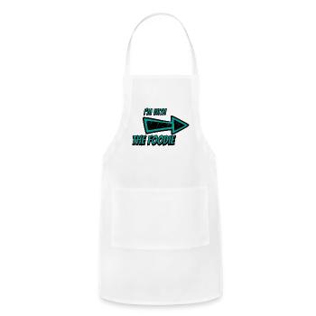 I m with the Foodie - Adjustable Apron - white - Front - Julia (174cm)