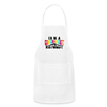 I m On A Government Watchlist Funny Saying - Adjustable Apron - white - Front - Julia (174cm)