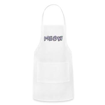 cat lovers - Adjustable Apron - white - Front - Julia (174cm)