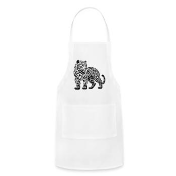 Tribal Jaguar - Adjustable Apron - white - Front - Julia (174cm)