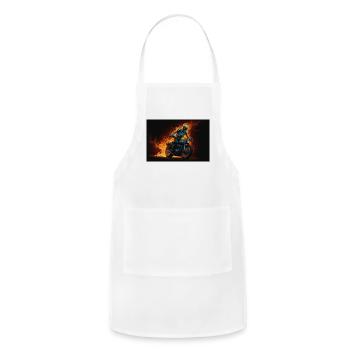 New collection - Adjustable Apron - white - Front - Julia (174cm)