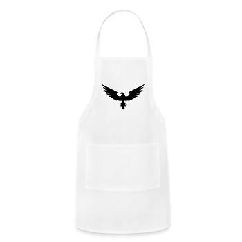 Powerful Hawk bird of prey - Adjustable Apron - white - Front - Julia (174cm)
