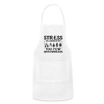 Collect arrowheads - Adjustable Apron - white - Front - Julia (174cm)