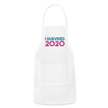 i survived 2020 - Adjustable Apron - white - Front - Julia (174cm)