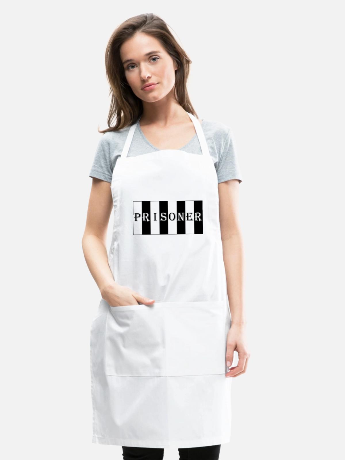 PRISONER - Adjustable Apron - white - Front - Julia (174cm)
