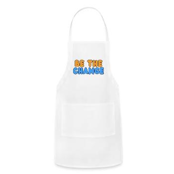 Be The Change - Adjustable Apron - white - Front - Julia (174cm)
