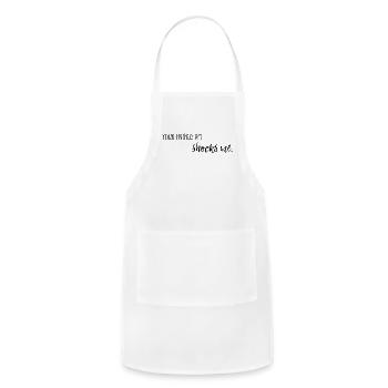 Your Enthusiasm Shocks Me - Adjustable Apron - white - Front - Julia (174cm)