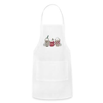 Christmas Drinks Cocoa - Adjustable Apron - white - Front - Julia (174cm)