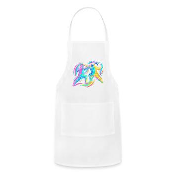 Fencing duel - Adjustable Apron - white - Front - Julia (174cm)