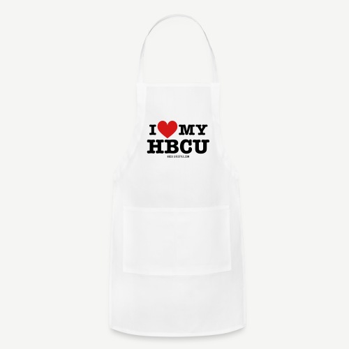 I Love My HBCU - Women's Black, Red and White T-Sh - Adjustable Apron